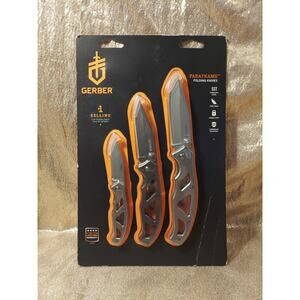 NEW Gerber Paraframe Clip Folding Knives 3 pc Knife Set 31-004141